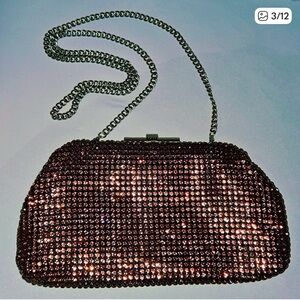REISS Adeline Pink Crystal Beaded Clutch Bag—NEW with tag